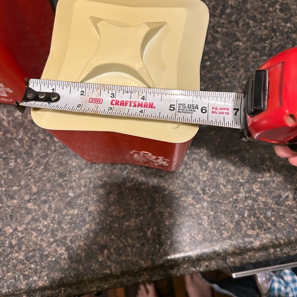 Vintage Orange and Cream Canister Set with Vintage Floral Design - Picture 10 of 10